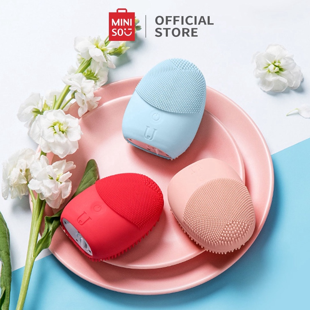 Star MINISO Official Silikon Pembersih Wajah Sikat Wajah Portabel Untuk Pembersihan NV0001 buruan