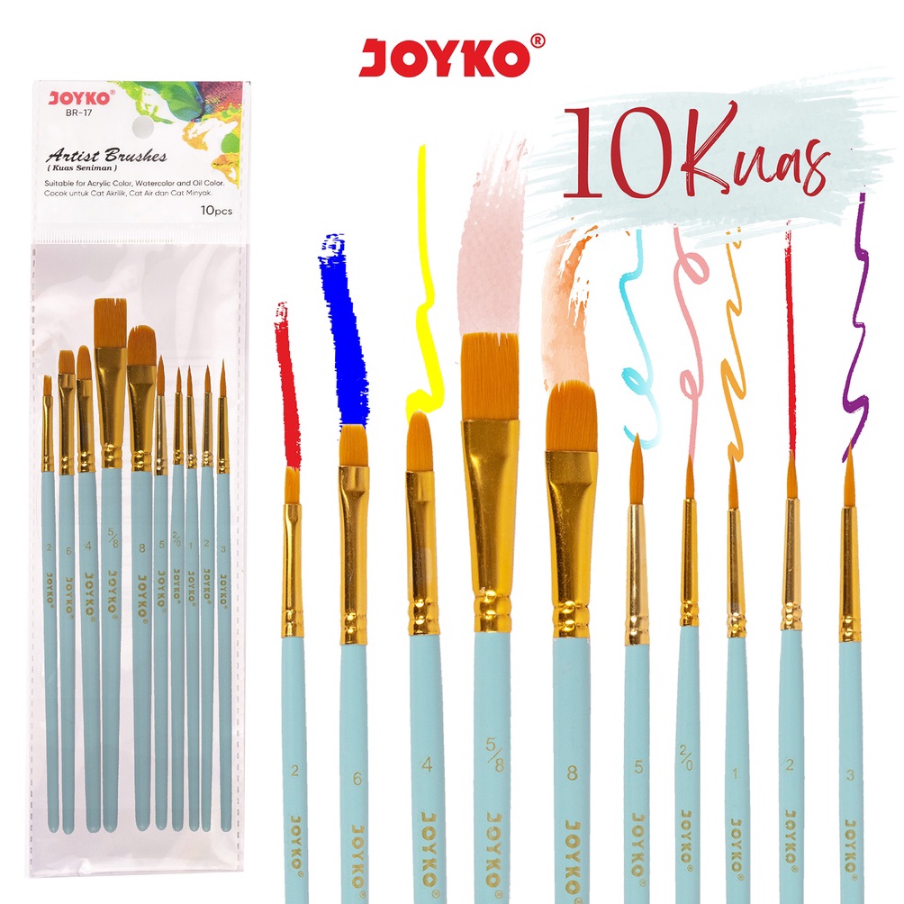 

fxz90 Brush Kuas Cat Air Lukis Acrylic Joyko BR-17 ...,,