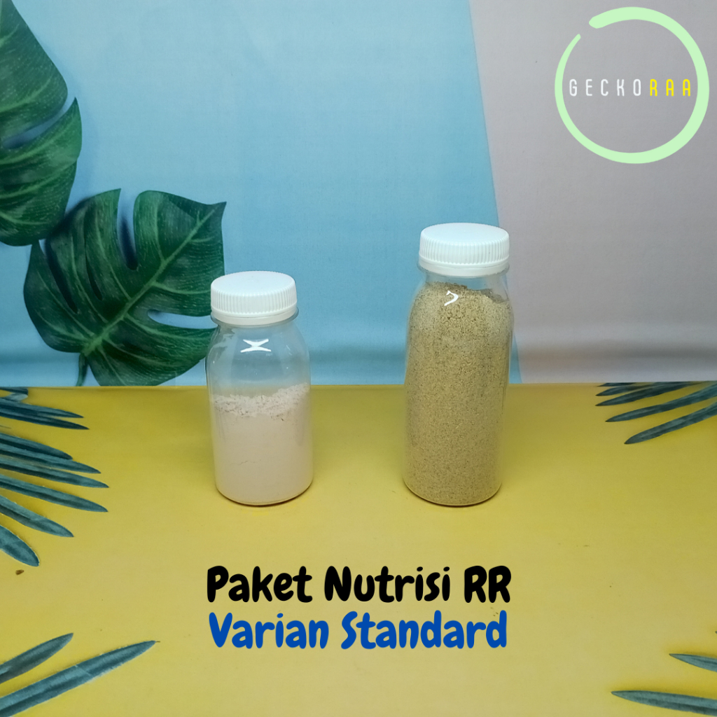 Paket Lengkap Nutrisi Reptil Gecko RR Kalsium Gutload Booster