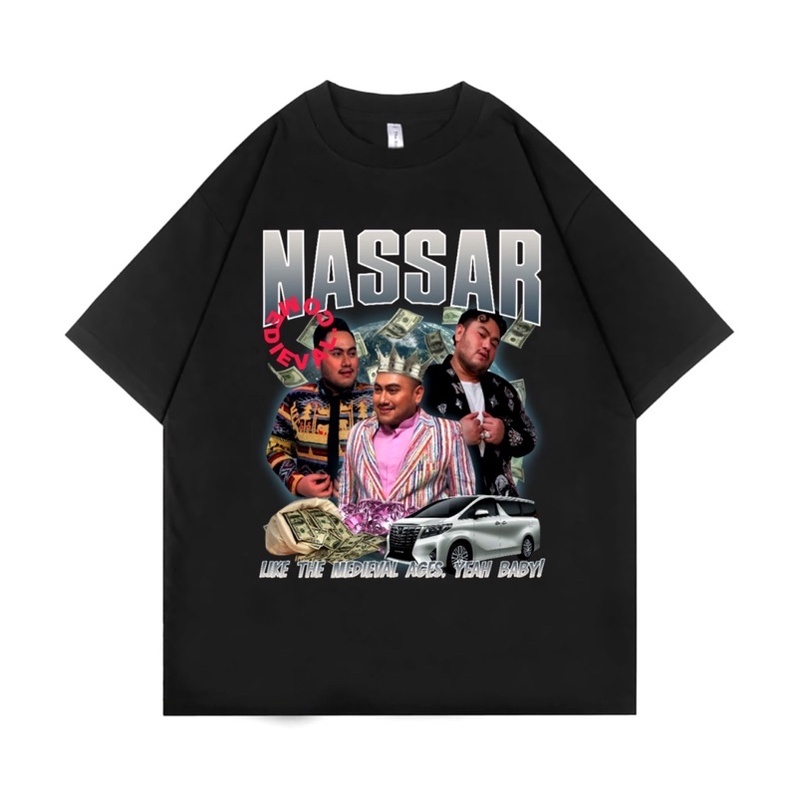 Kaos Baju KING Nassar Oppa Rap Tee | Tshirt MEDIEVAL Vintage Premium