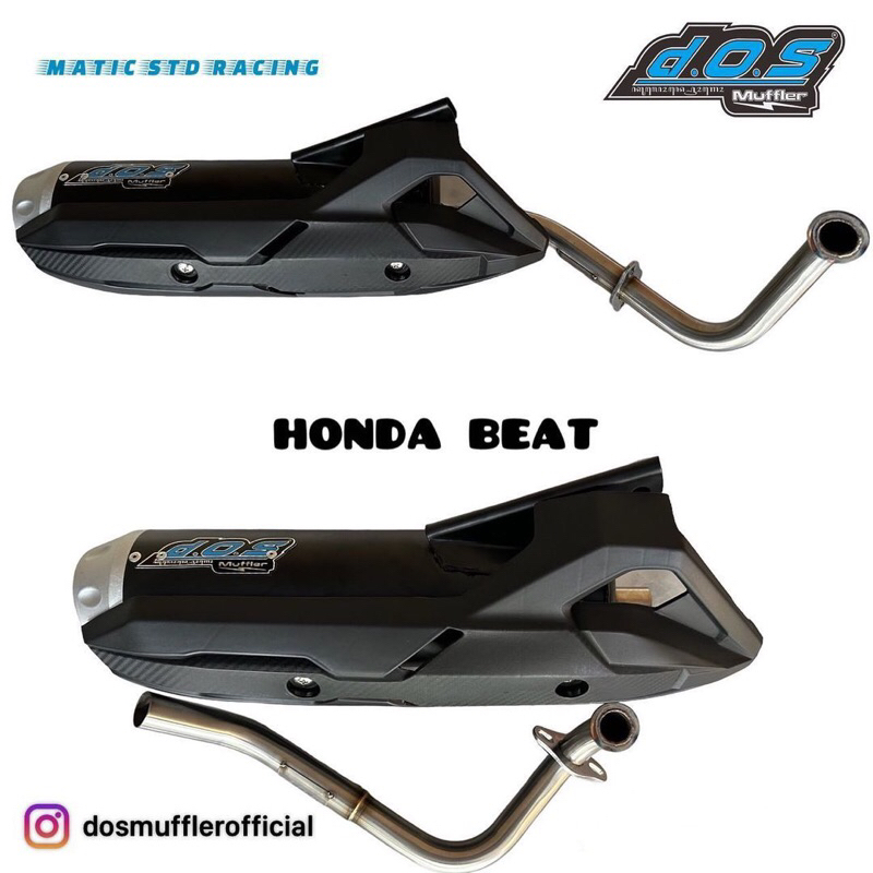 KNALPOT DOS MUFLER ORIGINAL MODEL STNADRT RACING HONDA BEAT