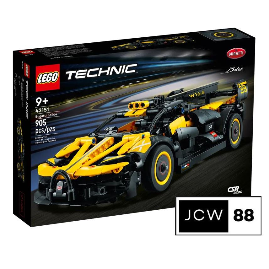 Lego 42151 Technic Bugatti Bolide mainan anak mobil balap