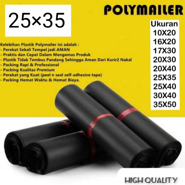

Kirim langsung Plastik POLYMAILER HITAM 25x35 ( Isi 100 Lembar ) / Plastik Packing Online Shop 40