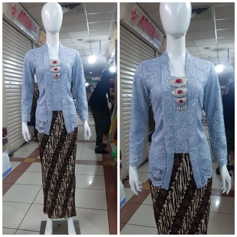 COD - SET KEBAYA BRUKAT SET KEBAYA KUTUBARU BRUKAT ATASAN KEBAYA MODERN SET KEBAYA WISUDA MODERN KEK