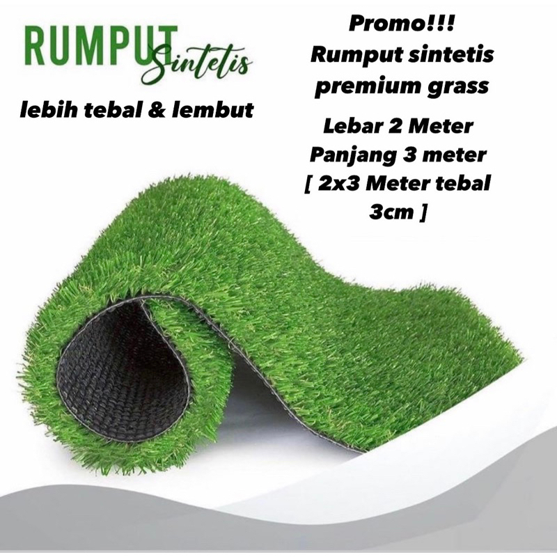 Rumput sintetis swiss premium 3cm 2x3 meter /rumput sintetis meteran /rumput sintetis murah