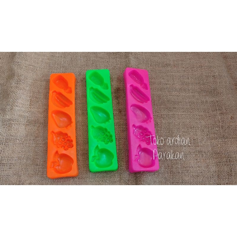 ARDIANHOMEWARE - Cetakan kue ku jelly agar-agar plastik bentuk buah mini