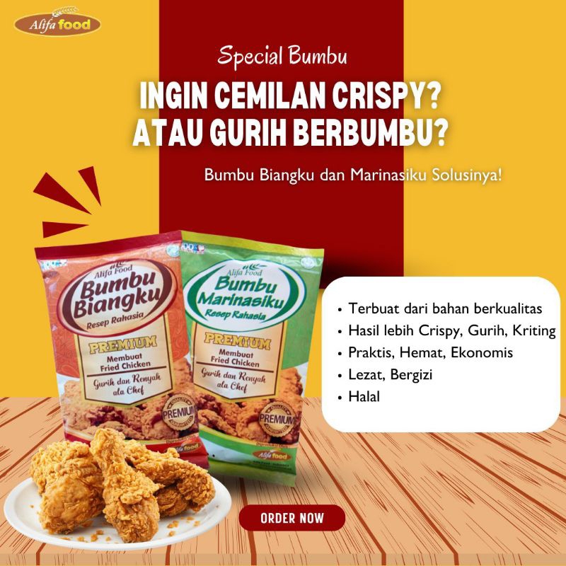 Alifa Food Paket Premium Bumbu Biang  dan Marinasi Alifa Food | Bumbu Biang  | Bumbu Marinasi|Bumbu 