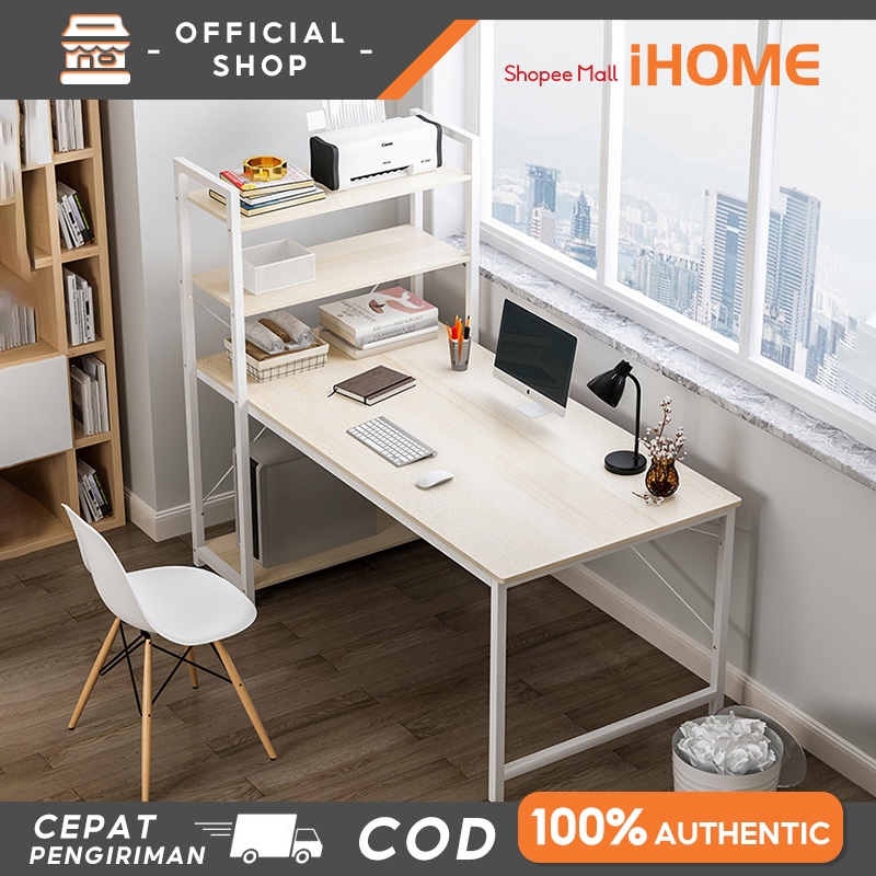 iHOME Meja Komputer / Lemari Meja Belajar (H Table)