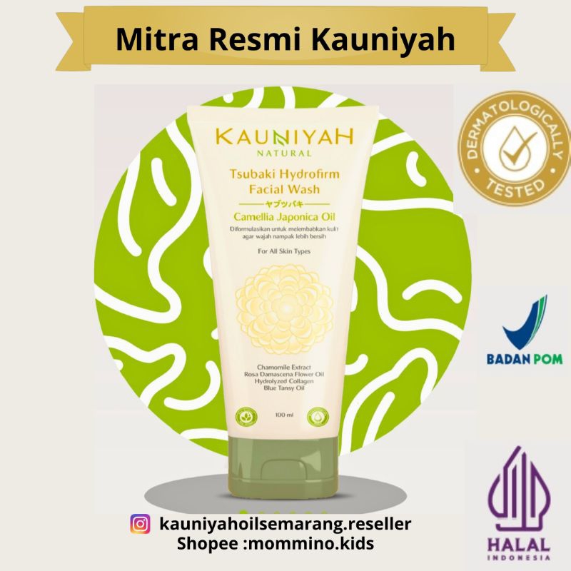 Facial Wash Kauniyah Natural (Tsubaki Hydrofirm Facial Wash)