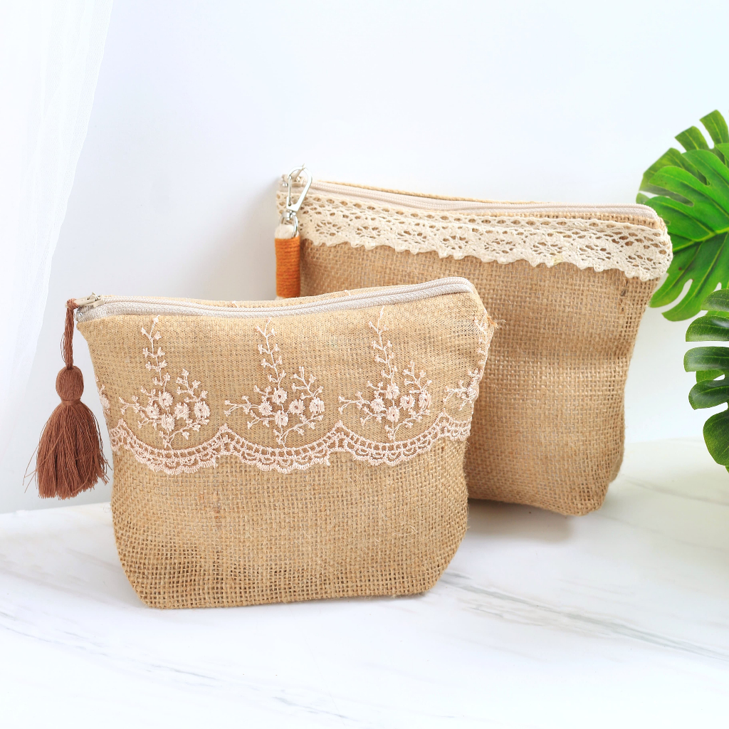MINIMAL PEMBELIAN 100 Pcs Souvenir Pouch Burlap Goni