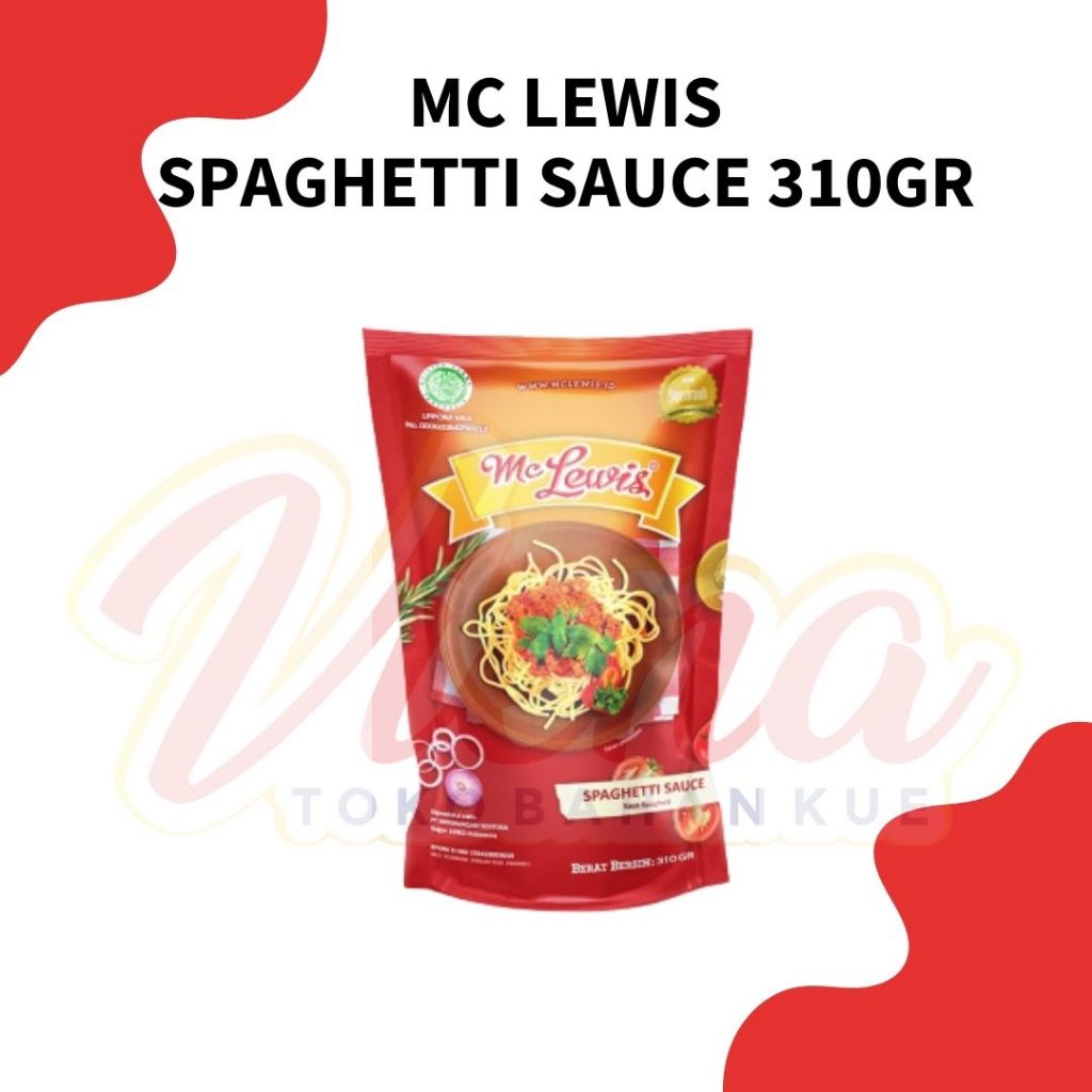 

MC Lewis Spaghetti Sauce 310gr / Saus / Saos Bolognese Spaghetti