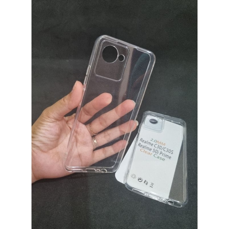 Softcase Clear Case Realme C30/C30s - Silikon Tpu Clear Case Premium Untuk Realme C30/C30s