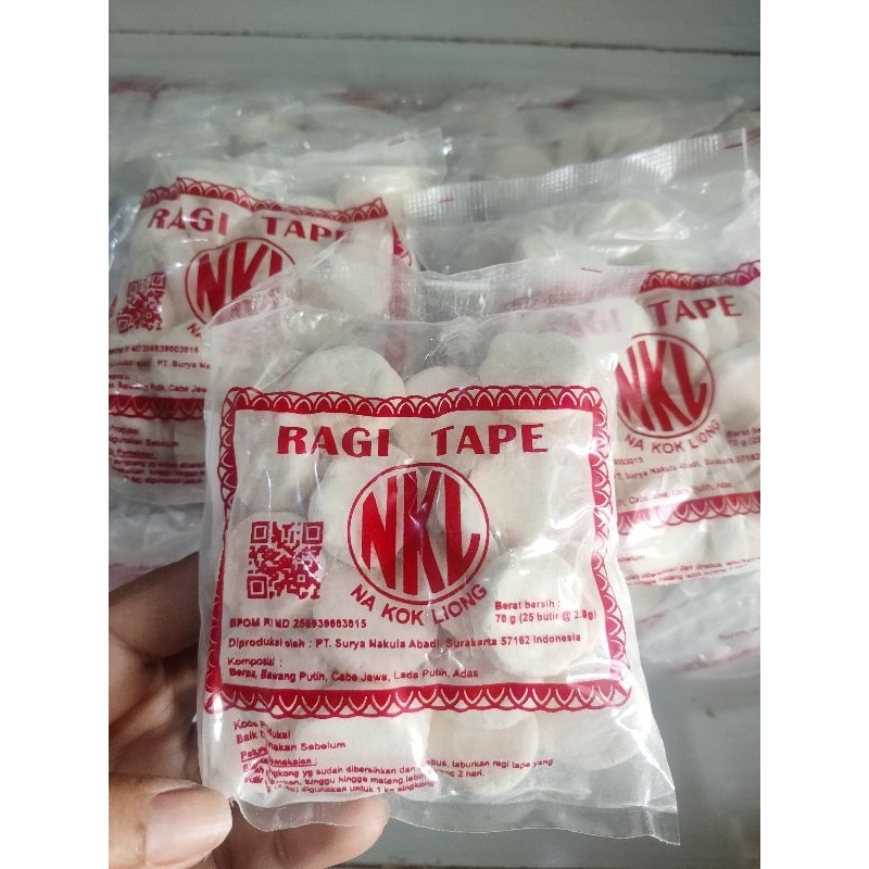 RAGI TAPE NKL/RAGI NKL 70 GRM/RAGI NA KOK LIONG