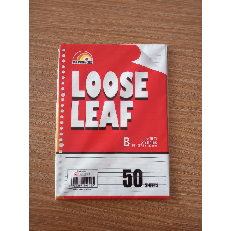 

Kertas Binder Bergaris B5 Paperline Loose Leaf 50 Sheet