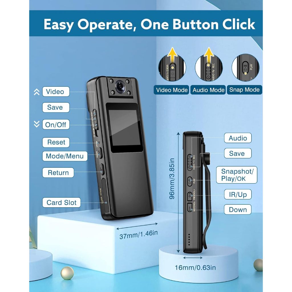 BOBLOV hdvr recorder kamera video shooting Vlog kamera mini tersembunyi kamera digital cctv tersembu