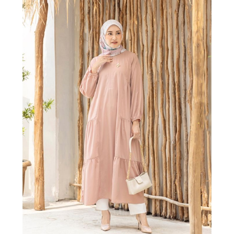 IZMA MIDI DRESS HEAVEN LIGHTS