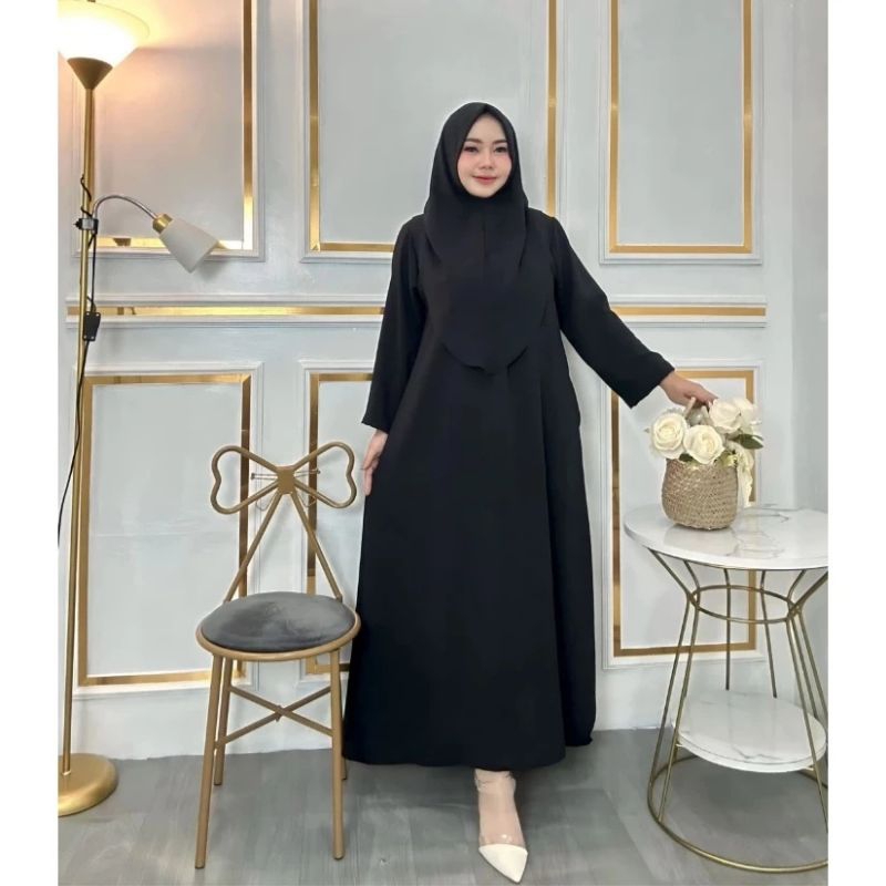 TARISA Abaya Set Bergo - Gamis Set Bergo - Women Gamis Set Bergo
