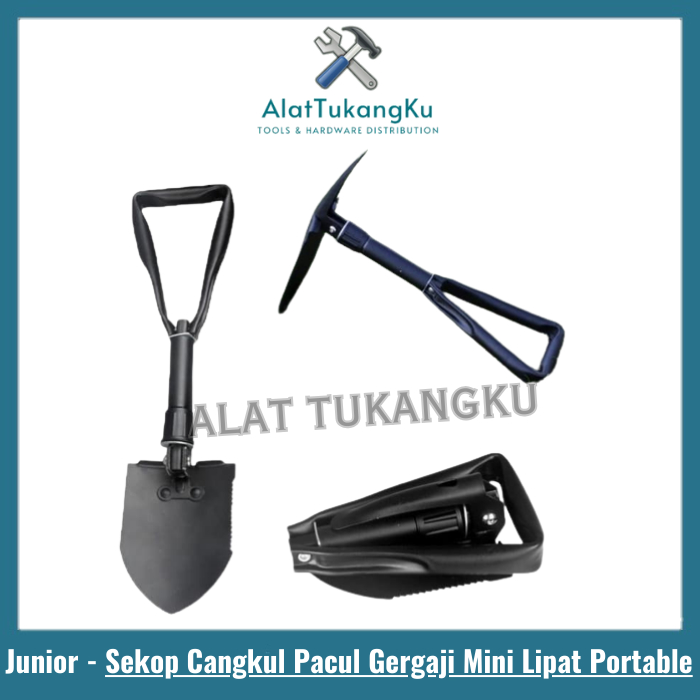Junior Sekopan skopan Lipat Medium Portable multifungsi / Sekop Gegaji pacul serbaguna / Sekop Taman