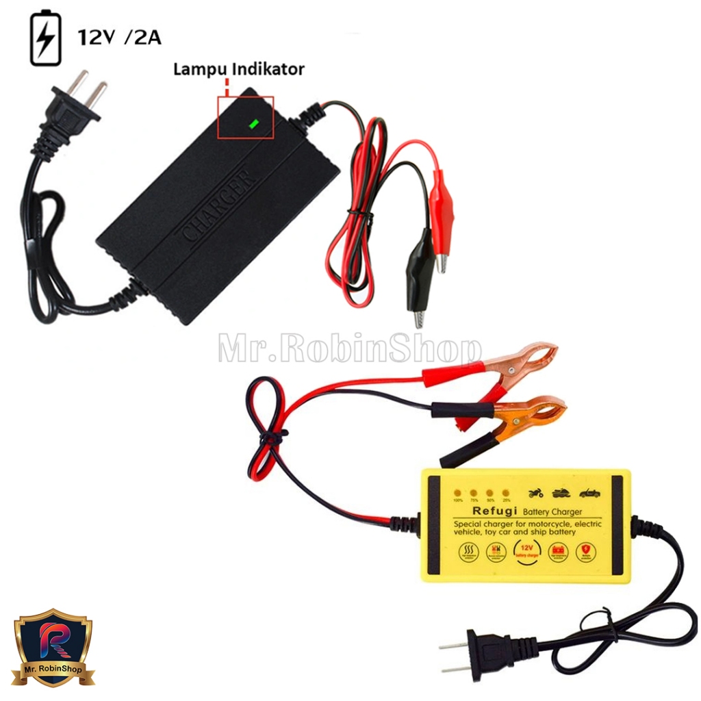 Cas Aki Motor / Charger Aki Accu 12 Volt/ Charger Aki Motor 12v/2a