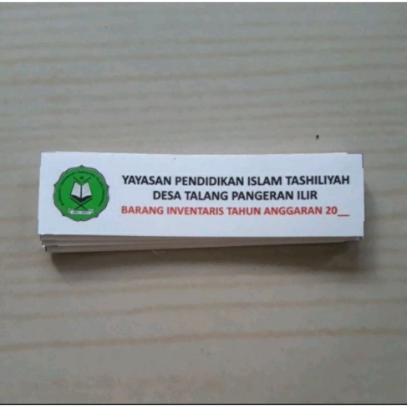 

Stiker Vinly Label Inventaris Barang