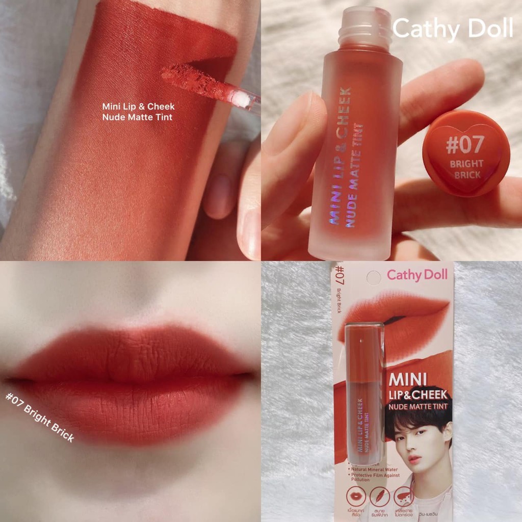 Ready stok Cathy Doll Mini Lip and Cheek Nude Matte Tint Win Metawin Tine 2gether The Series Bright 
