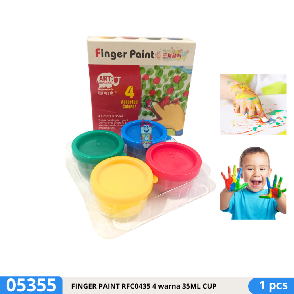 

Finger Paint / washable paint / mainan edukasi anak 4 warna 35ml