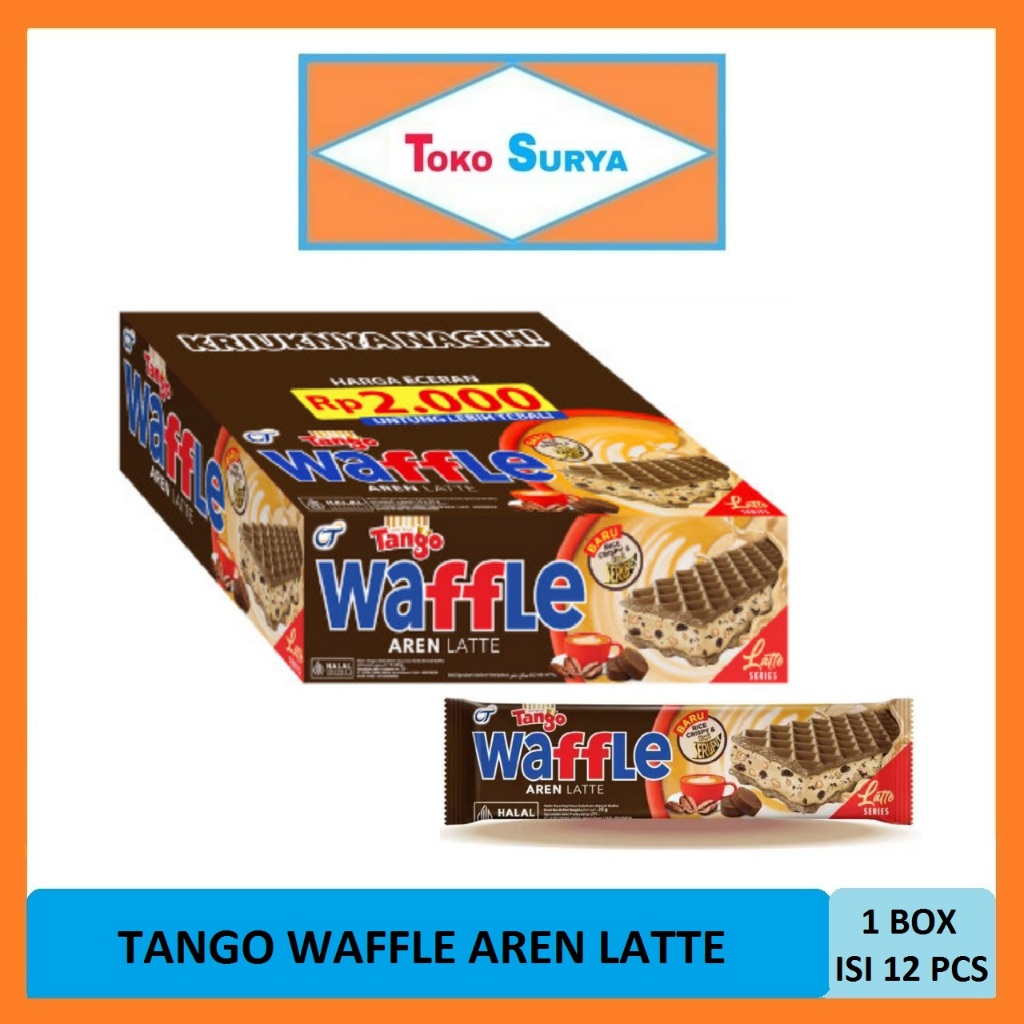 Tango Waffle Aren Latte Wafer 12 Pcs x 25gr