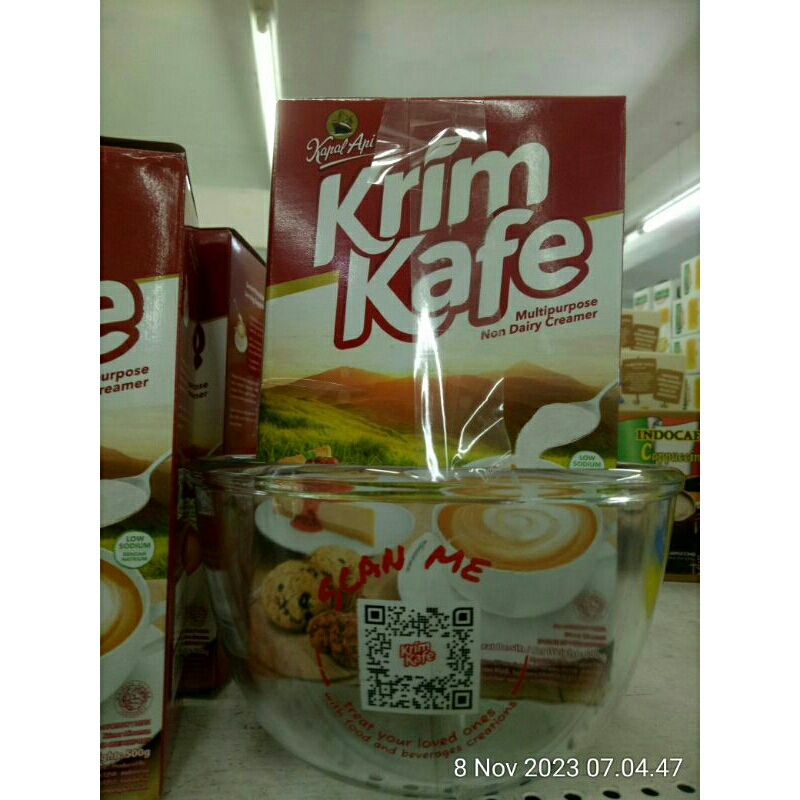 

KAPAL API KRIM KAFE 500GR + MANGKOK KRIM KAFE CANTIK