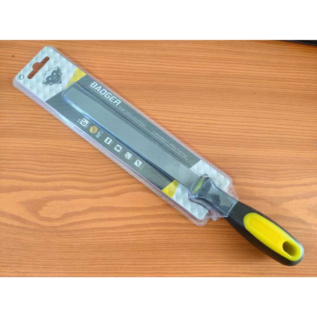 Kikir Besi Flat Plat 6 Inch 150 mm - Bastard Flat Files BADGER