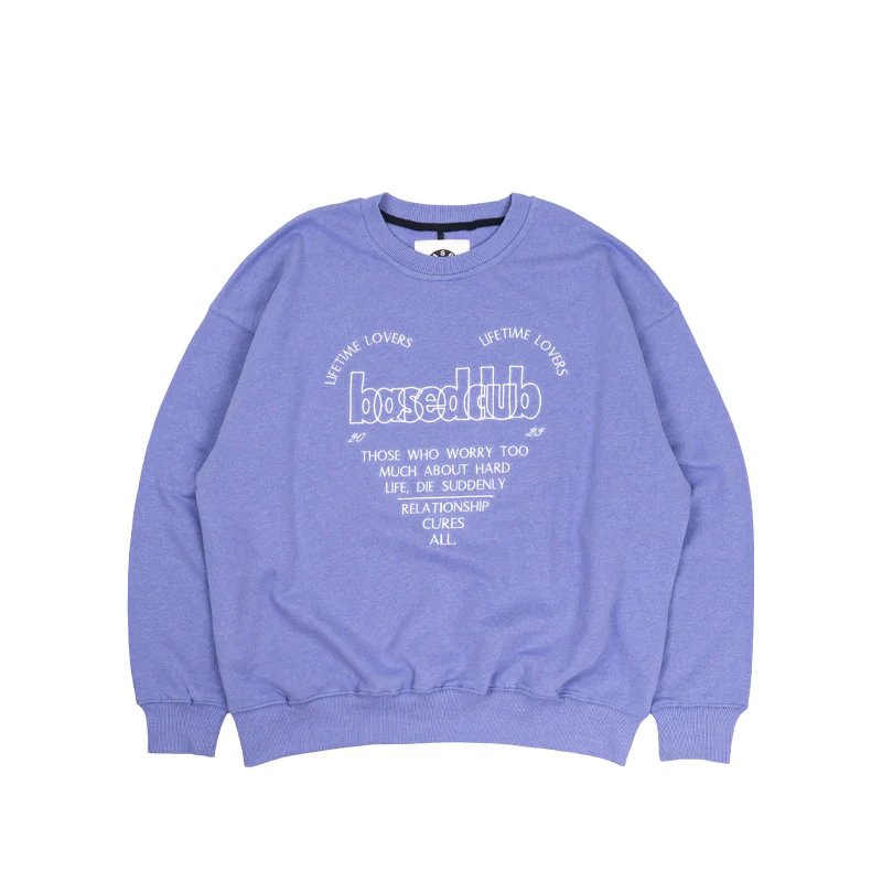 BASED CLUB LIFETIME VERY PERI CREWNECK