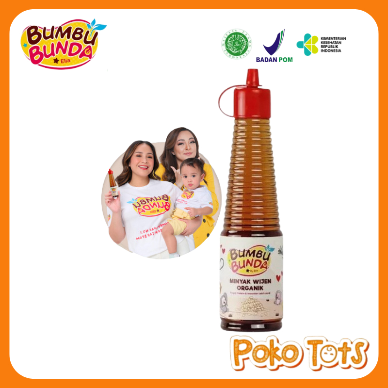 

Bumbu Bunda Minyak Wijen Organik 150ml Minyak Wijen Non MSG Non Pengawet Bumbu Bunda Elia JB