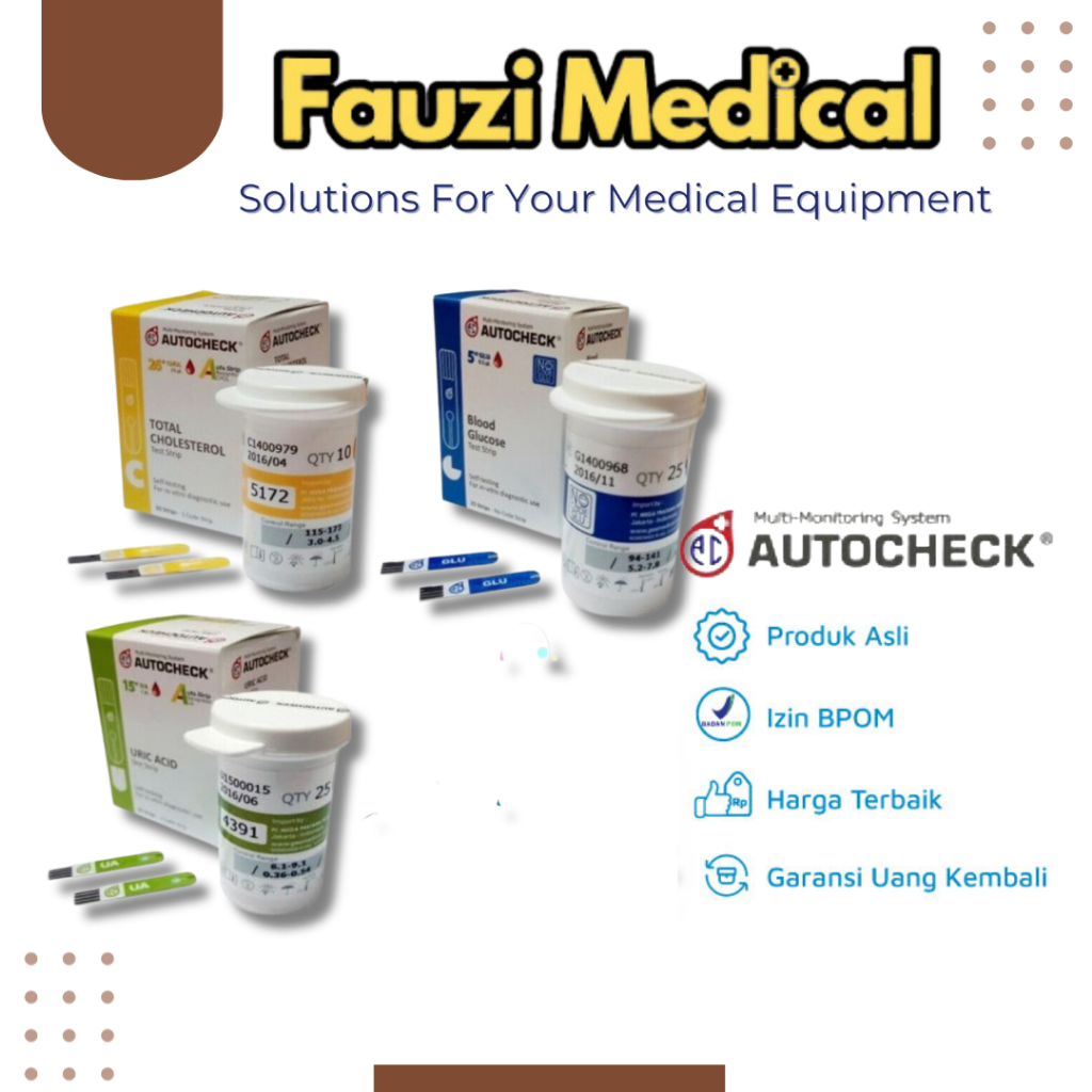 

Paket Strip Autocheck (Gula, Kolesterol, Asam Urat)