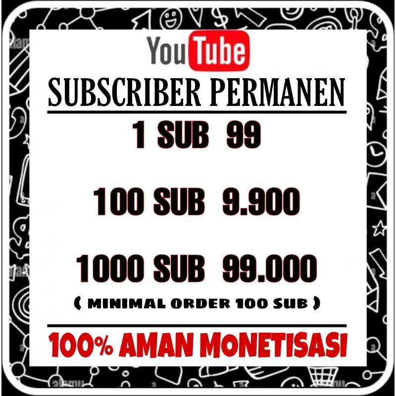 PROMO JASA SUBSCRIBER YOUTUBE UNTUK MONETISASI