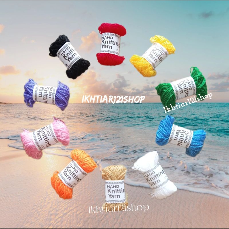 Benang Wol Rajut Sulam Benang Rajut Wol kecil Per pcs Roll Satuan