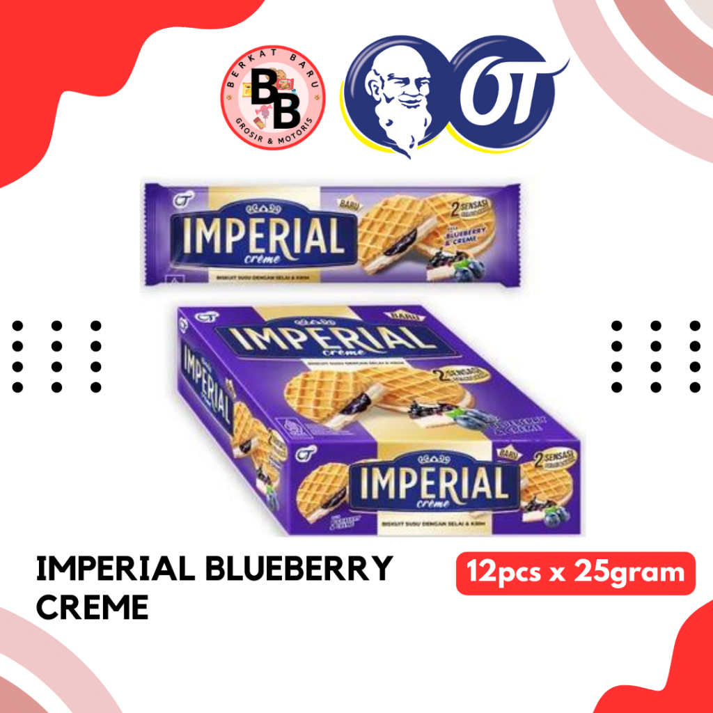 

[BB SNACK] IMPERIAL WAFFLE SANDWICH CREME 25GRAM HARGA PER BOX ISI 12PCS