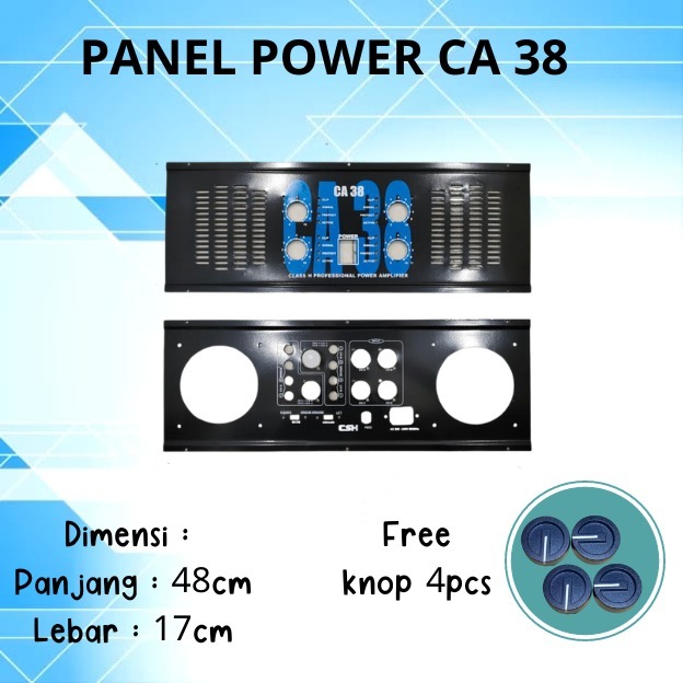 PLAT PANEL POWER AMPLIFIER CA 38 4ch panel power ampli ca38 4u