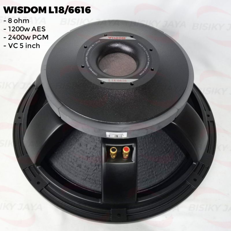 Speaker Komponen 18 inch Wisdom L18/6616