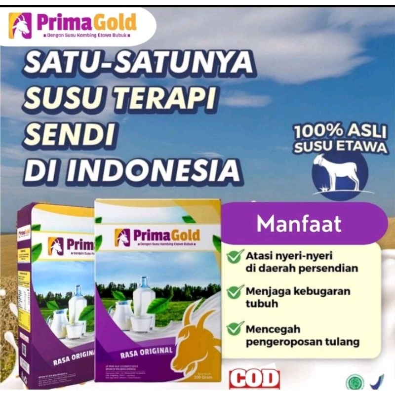 

4 BOX SUSU KAMBING ETAWA PRIMAGOLD UNTUK TULANG SENDI PERNAPASAN ORIGINAL