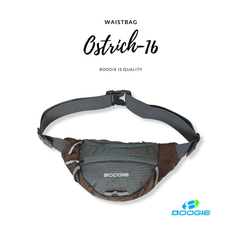 tas pinggang Boogie - Ostrich16 cokelat