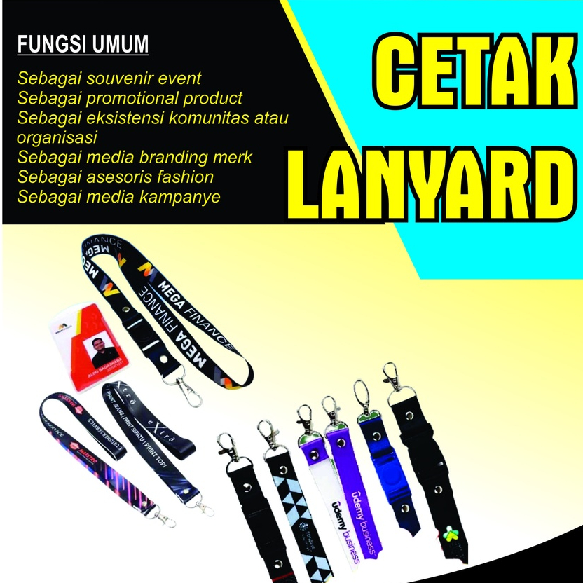 

Paket Tali Lanyard + ID Card Custom + Varian Casing/Holder ID Card, Fullset, Premium Quality