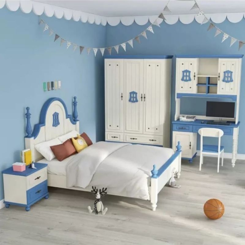 set kamar anak cowo / tempat tidur anak laki laki