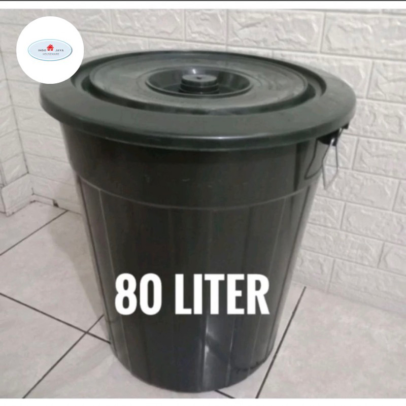 ember tong jumbo 80 liter polaris tutup / tempat sampah jumbo