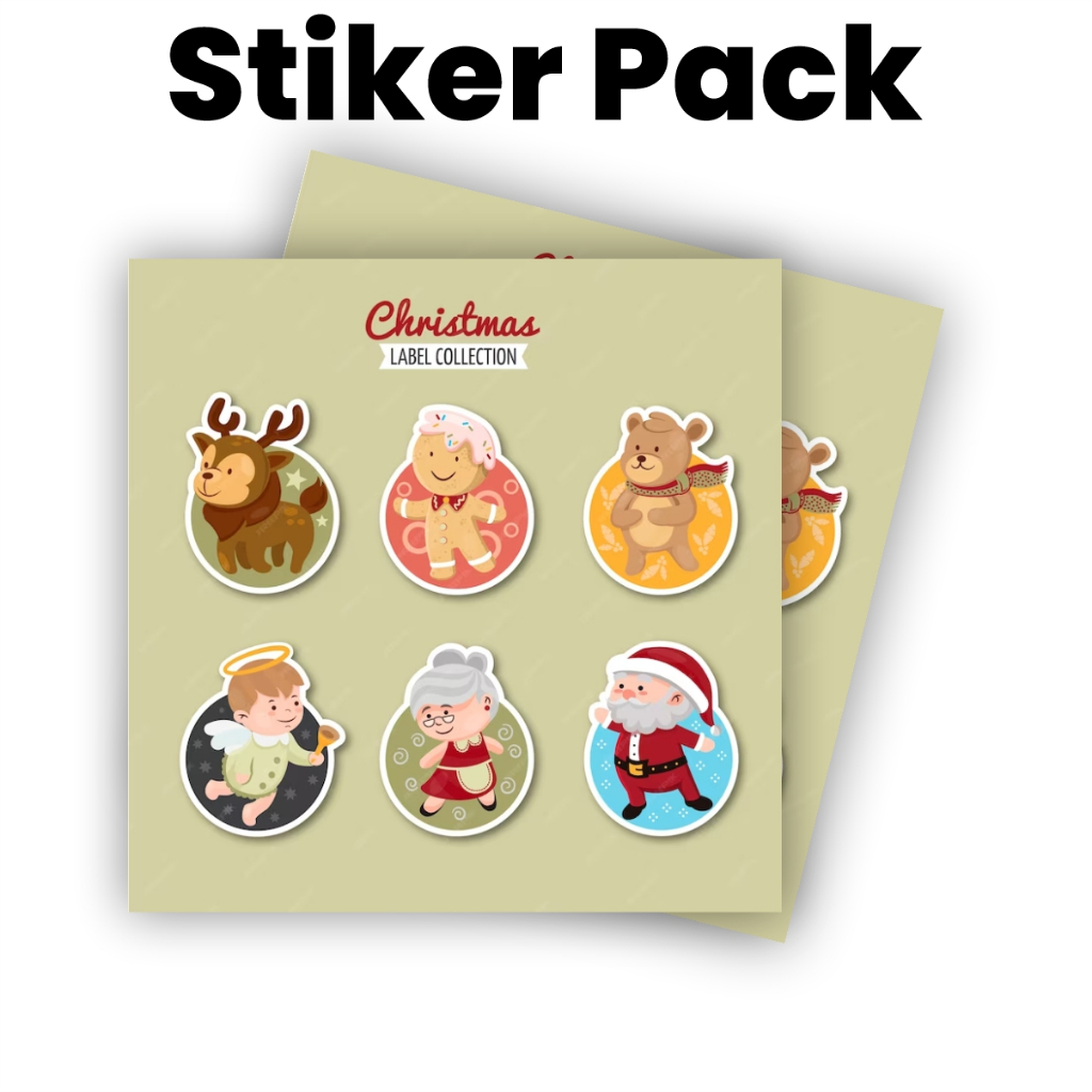 

STICKER PACK CHRISTMASS BEST SELLER - stiker hampers natal - sticker thumbler - sticker aesthetic