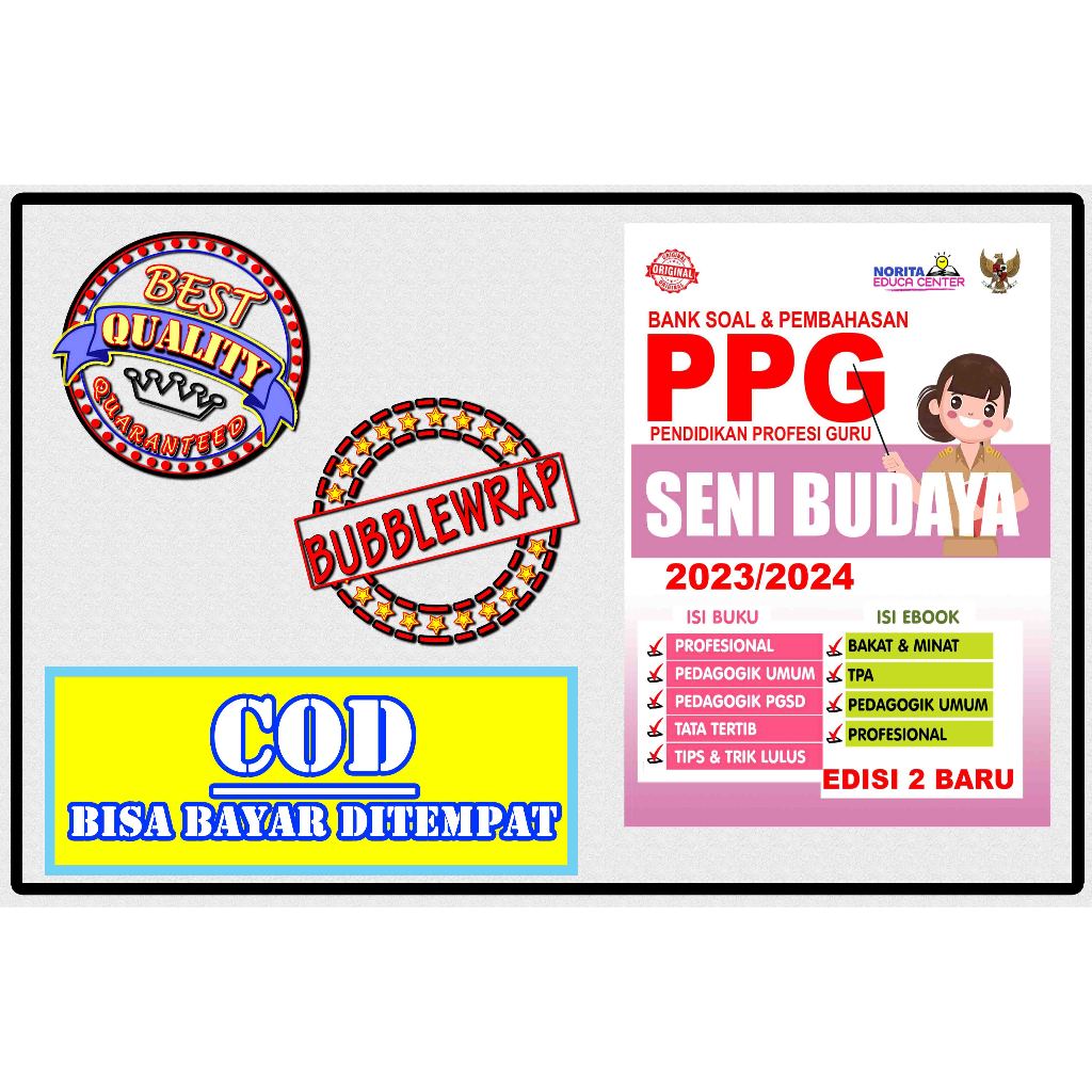 

BUKU BANK SOAL & PEMBAHASAN PPG FORMASI GURU SENI BUDAYA