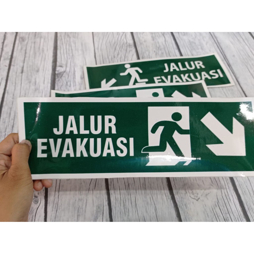 

Sticker Jalur Evakuasi Vynil Cetak Printing Surabaya