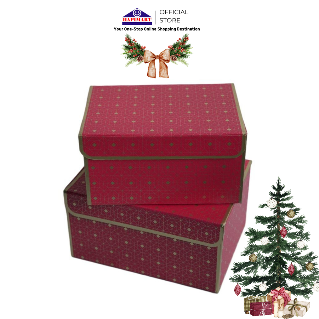 

Gift Box/Box Hampers/Box Tutup Magnet/Box Merah Gold/Box Elegant/Box Hampers Natal