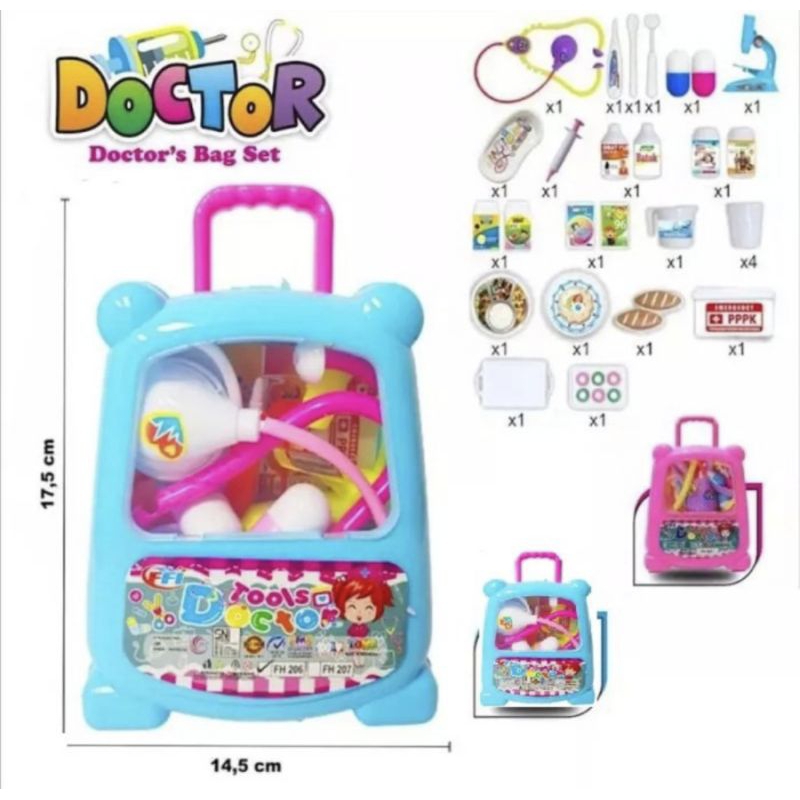 MAINAN DOKTER / ALAT MEDIS KOPER SET FH 206