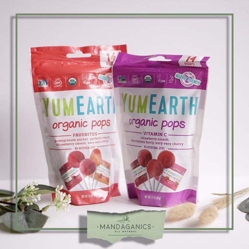 

YUMEARTH ORGANIC POPS VITAMIN C FAVORITES | PERMEN LOLIPOP ORGANIK