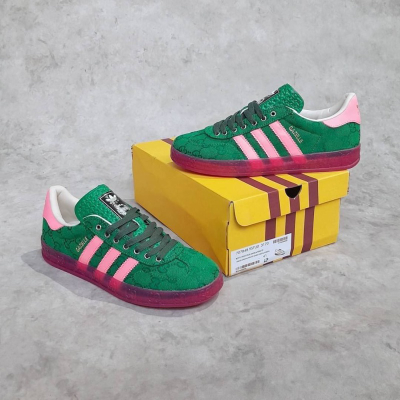 ADIDAS GAZELLE GUCCI GREEN GG MONOGRAM