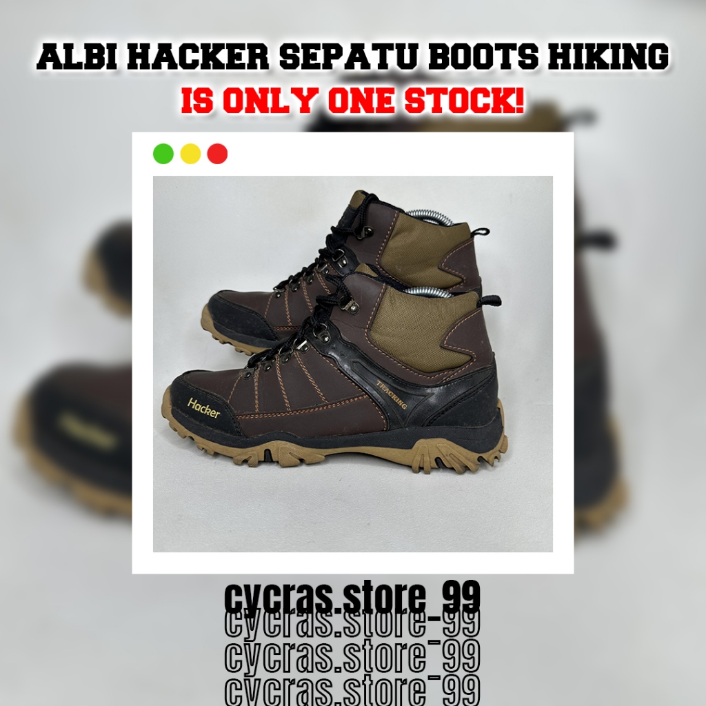 (Sepatu Second) ALBI Hacker Sepatu Boots Hiking Sepatu Gunung - Size 40
